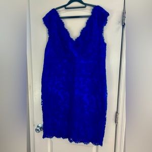 Tadashi Shoji Size 18 Royal Blue Dress